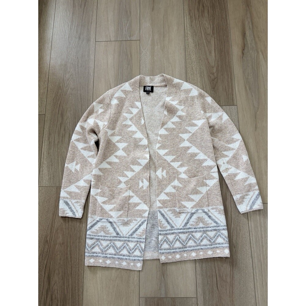 Frye Ladies' Patterned Cardigan Sweater Large Indian Aztec Southwestern